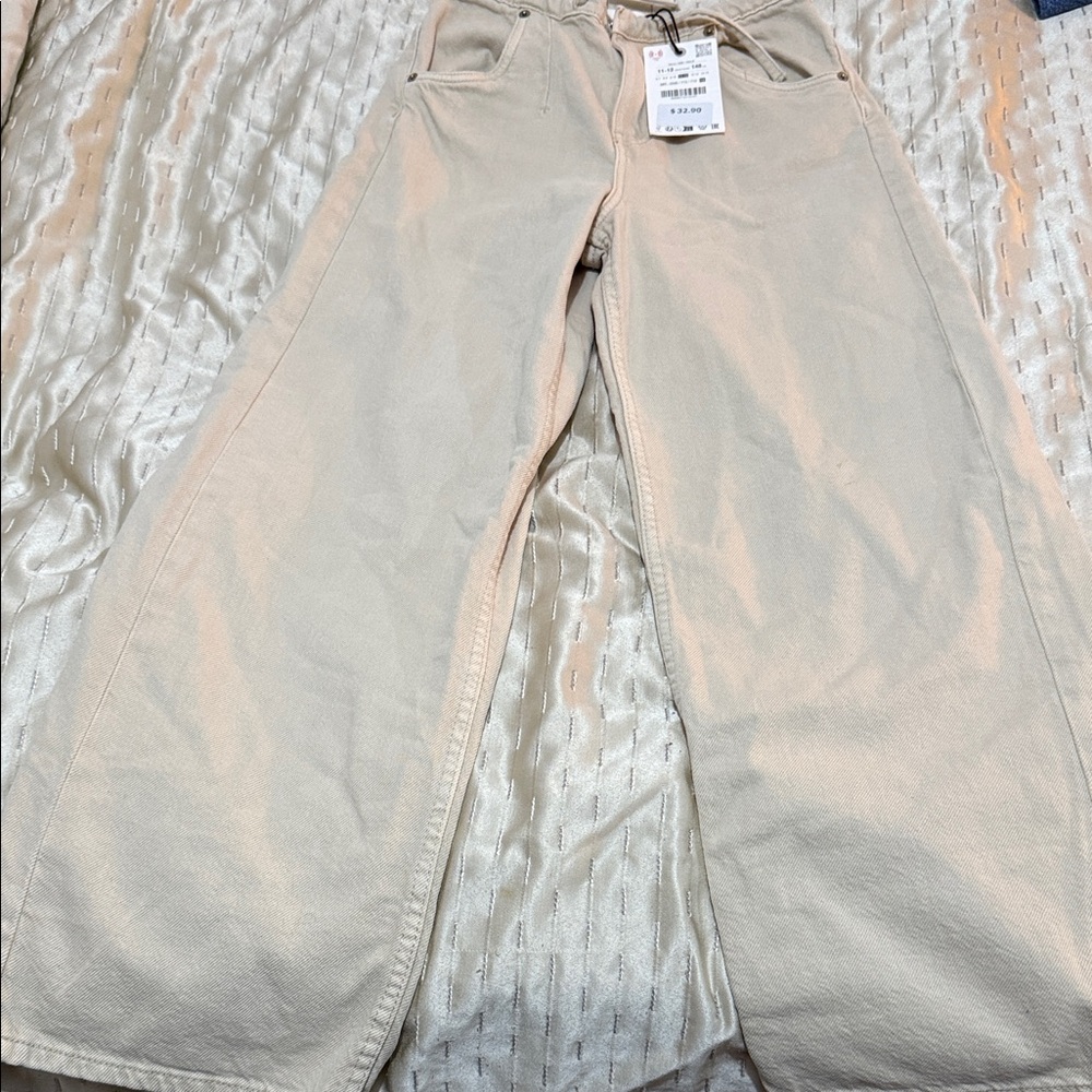 Zara Kids Cream Jeans